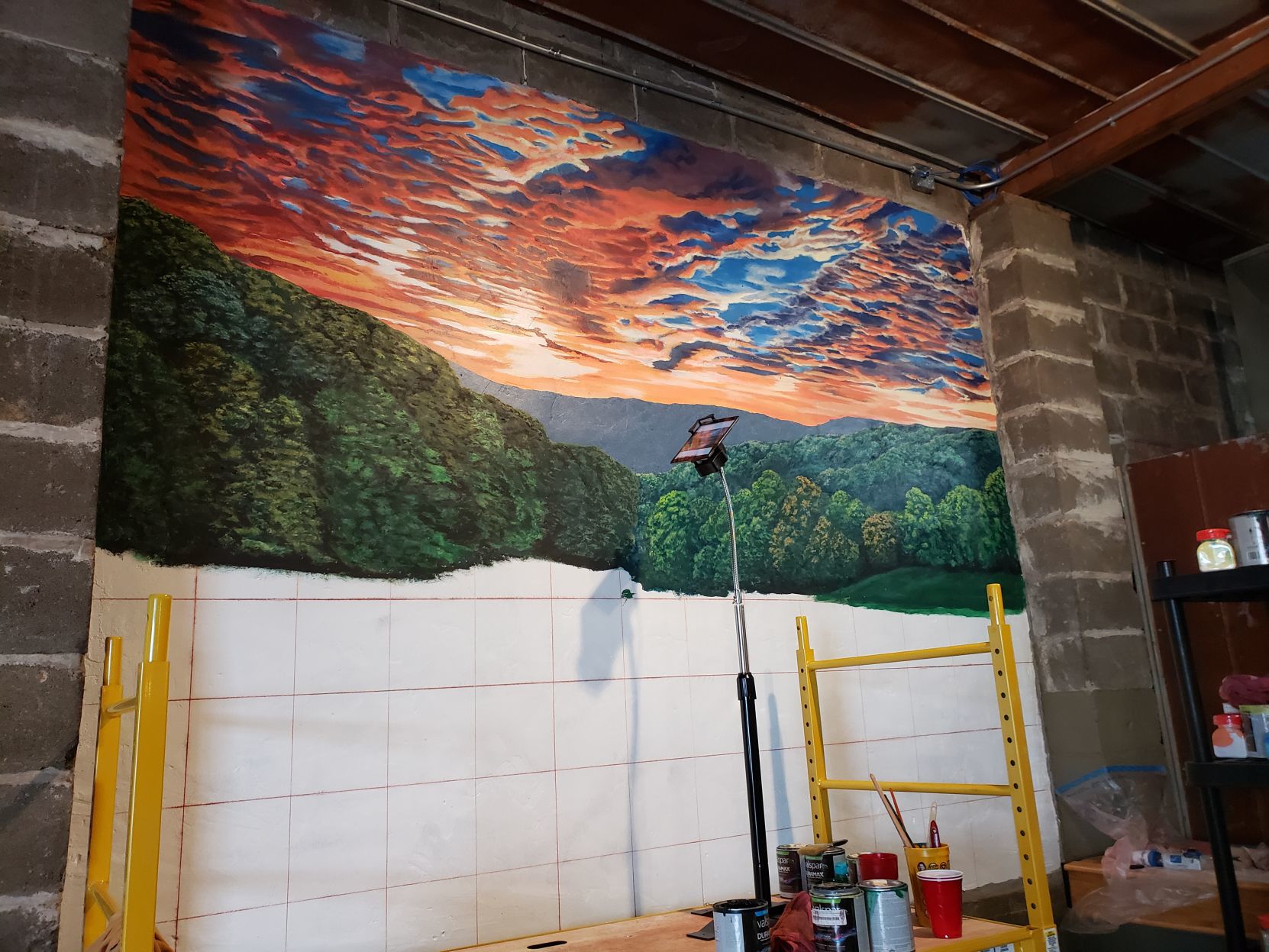 New mural for New River Brewing